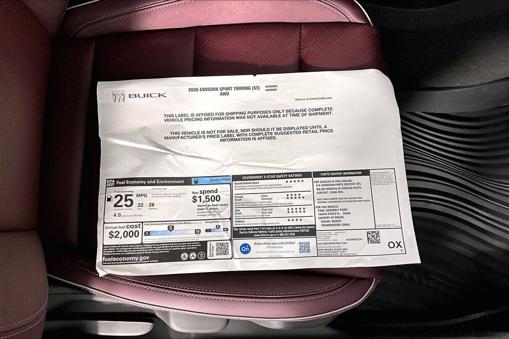 New 2026 Buick Envision Sport Touring AWD/4WD image 13