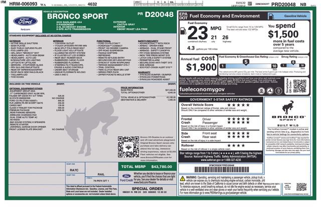 Used 2023 Ford Bronco Sport Badlands w/ Premium Package image 38