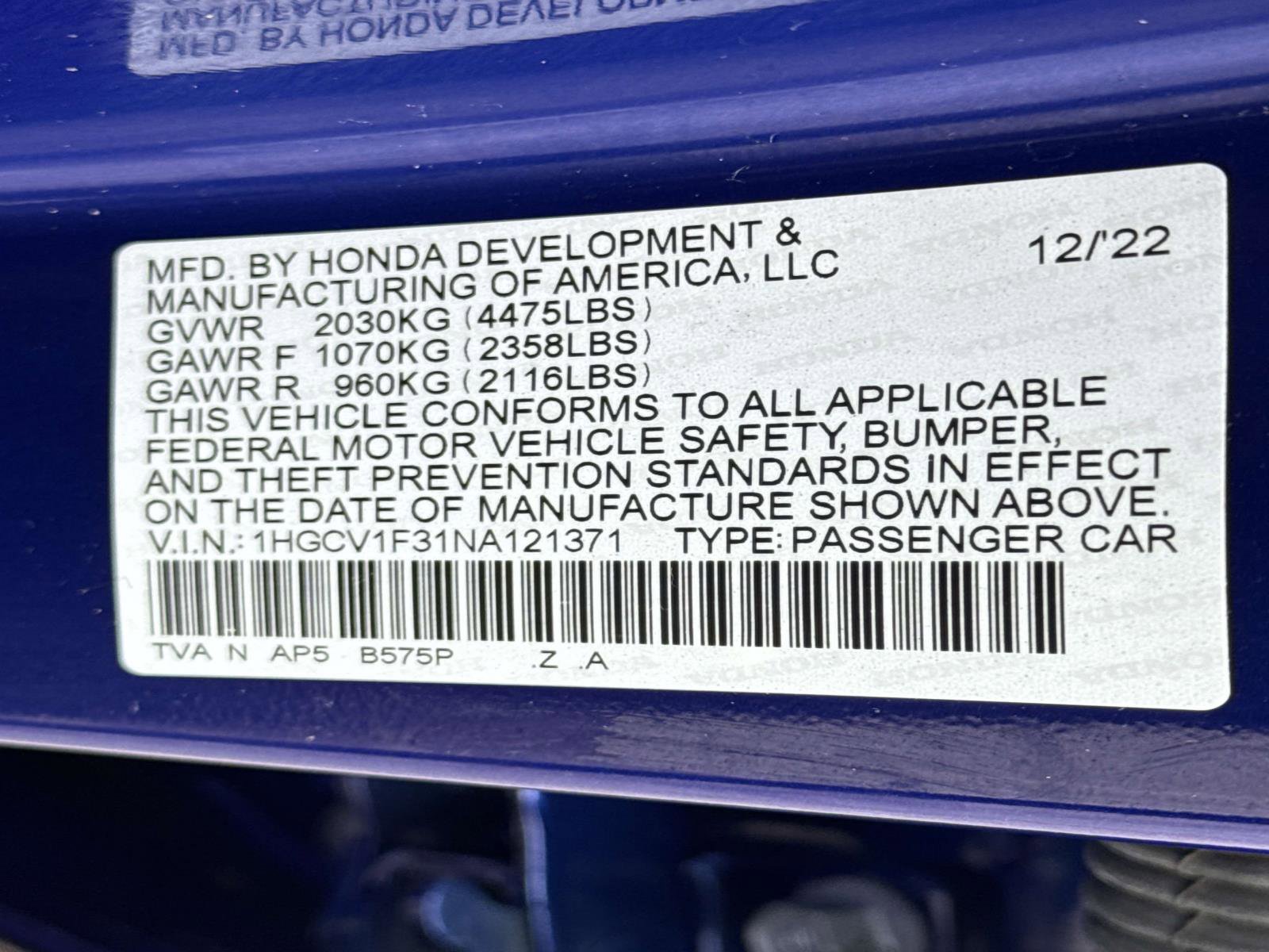 Used 2022 Honda Accord Sport image 25