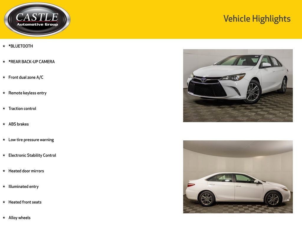 Used 2017 Toyota Camry SE FWD image 3