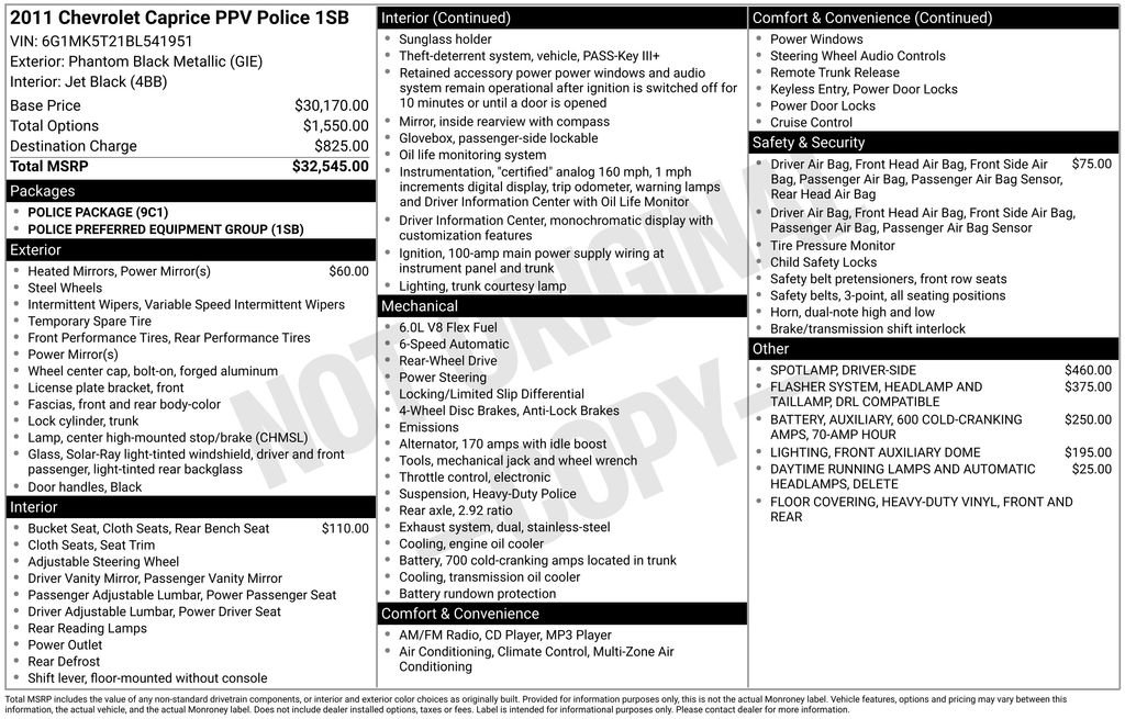 Used 2011 Chevrolet Caprice RWD image 35