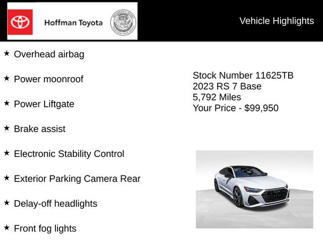 Used 2023 Audi RS 7 Sportback AWD/4WD image 31