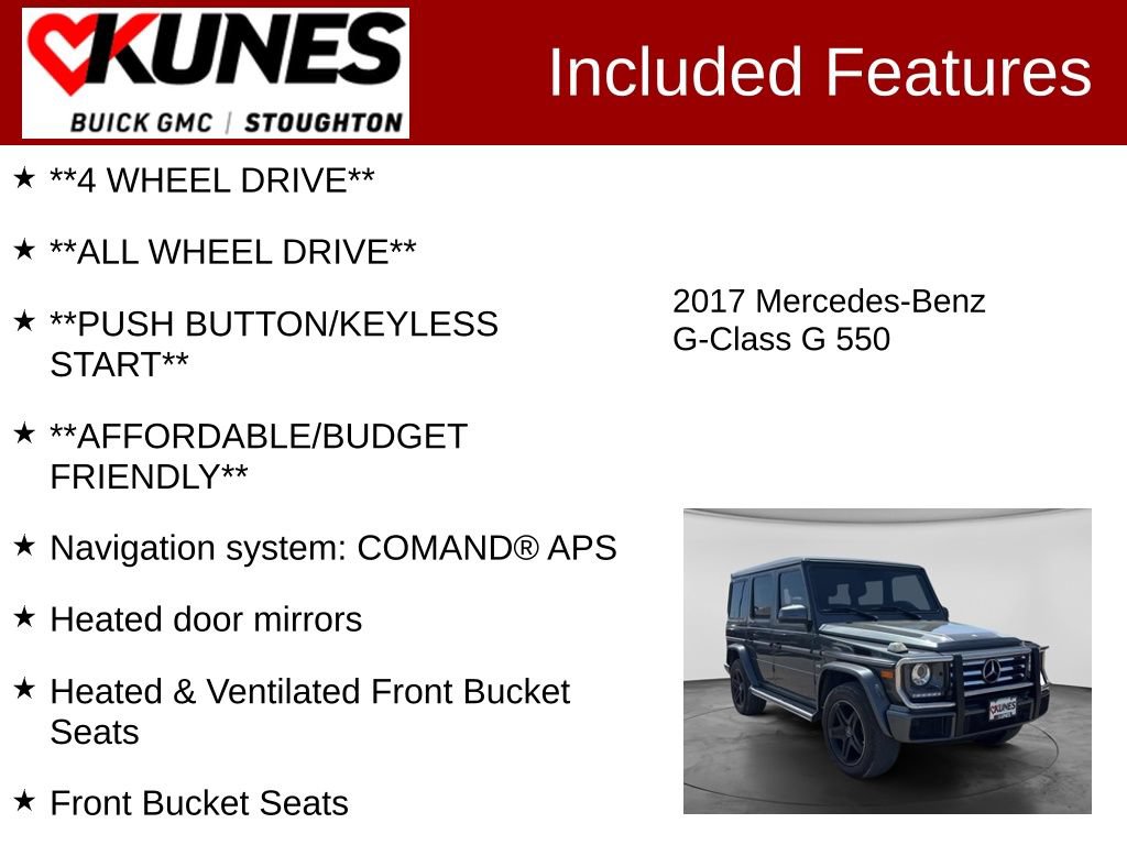 Used 2017 Mercedes-Benz G 550 image 3