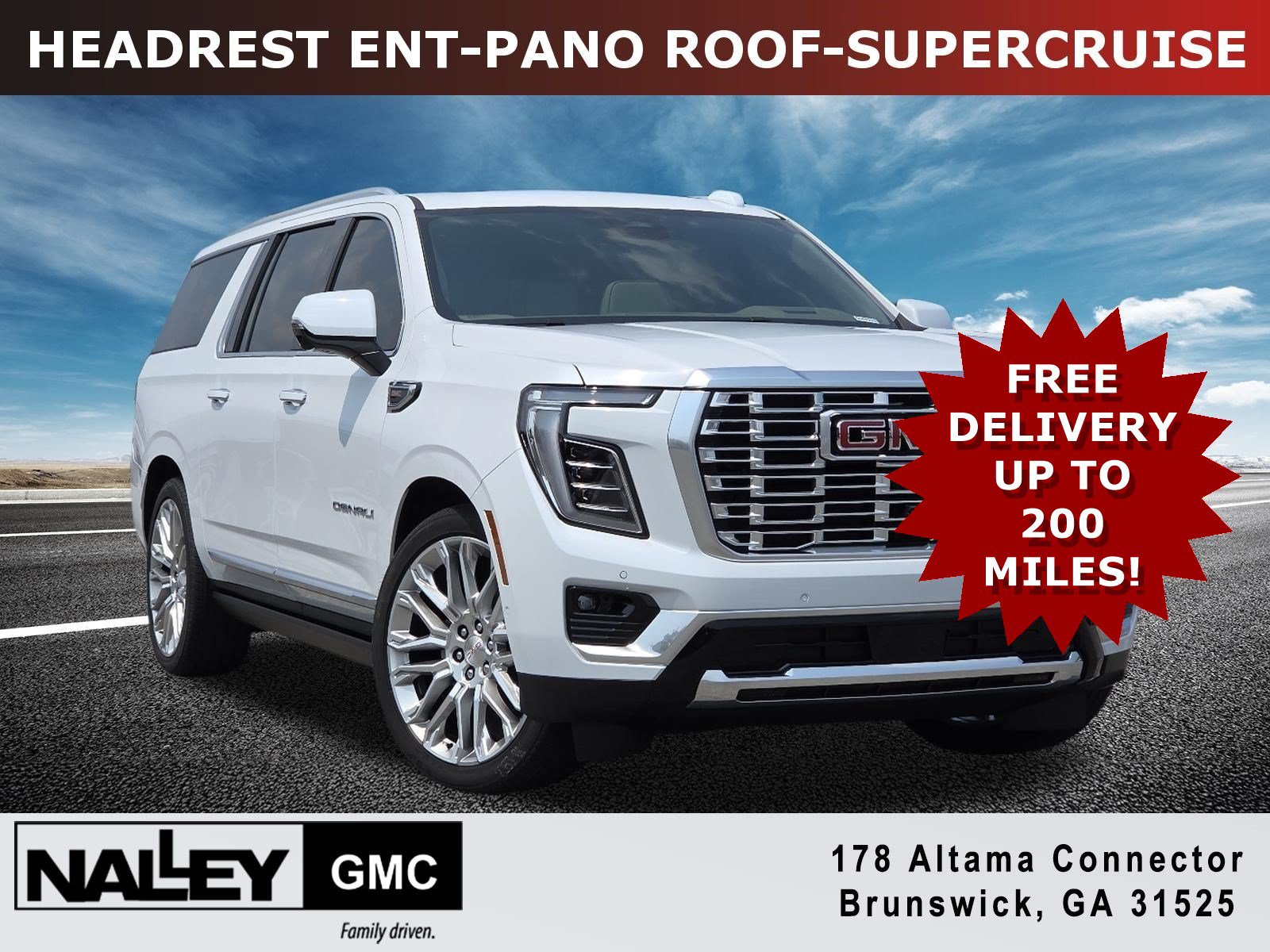 New 2026 GMC Yukon XL Denali w/ Denali Reserve Package AWD/4WD 360° Tour