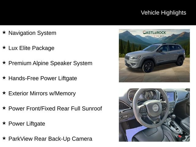 Certified 2023 Jeep Cherokee Altitude Lux w/ Lux Elite Package image 8