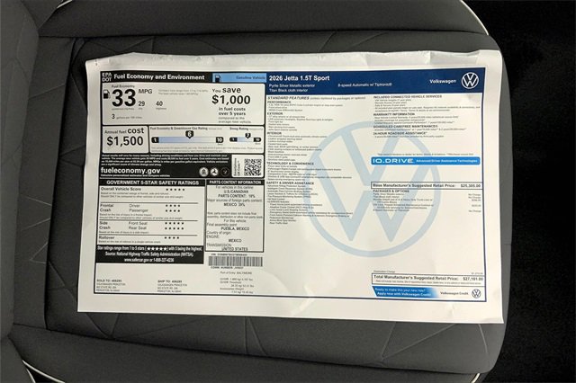 New 2026 Volkswagen Jetta Sport image 15