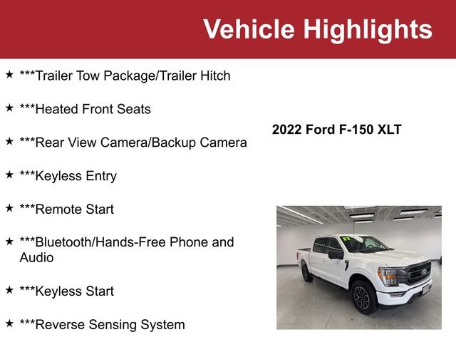 Used 2022 Ford F150 XLT w/ Equipment Group 302A High image 2