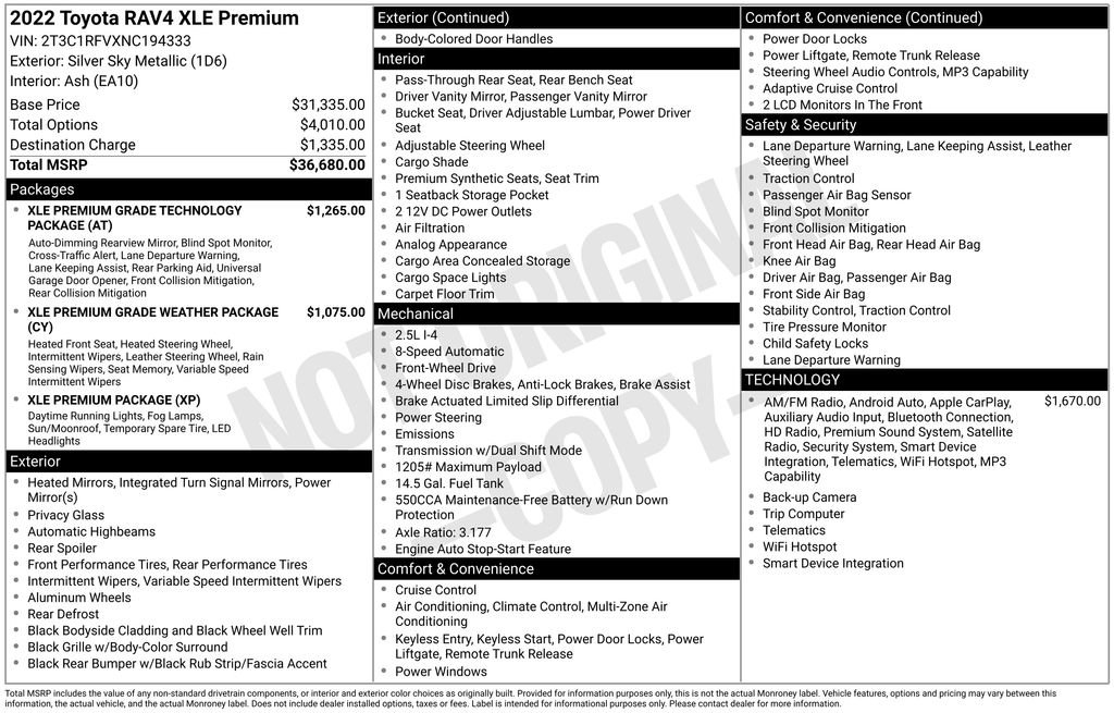 Used 2022 Toyota RAV4 XLE Premium image 11