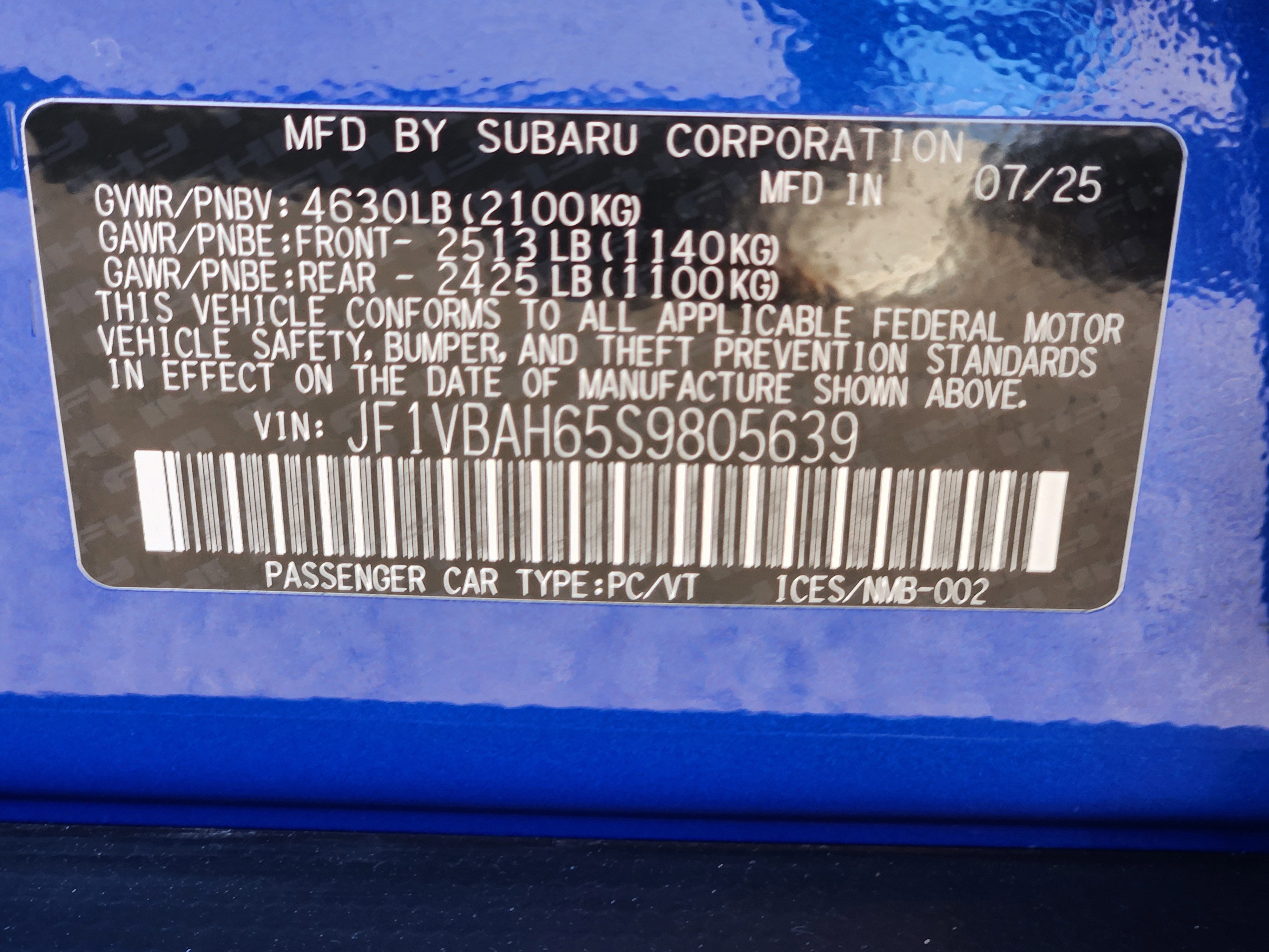 Used 2025 Subaru WRX Premium image 28