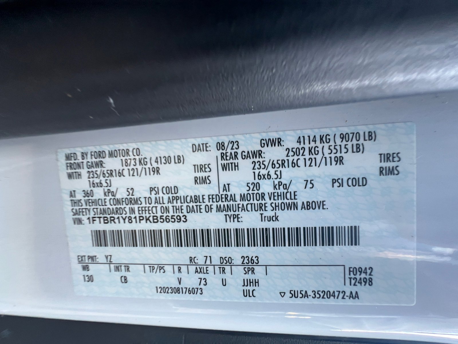 Used 2023 Ford Transit 250 Low Roof w/ Exterior Upgrade Package image 32