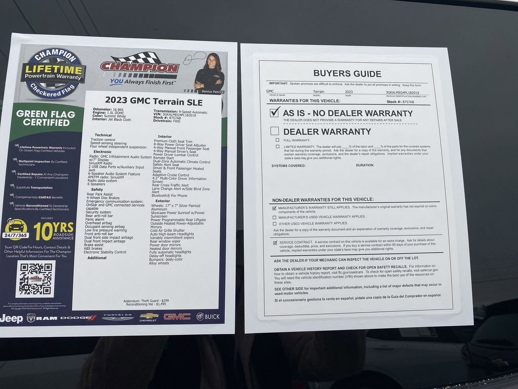 Certified 2023 GMC Terrain SLE w/ Driver Convenience Package FWD image 44