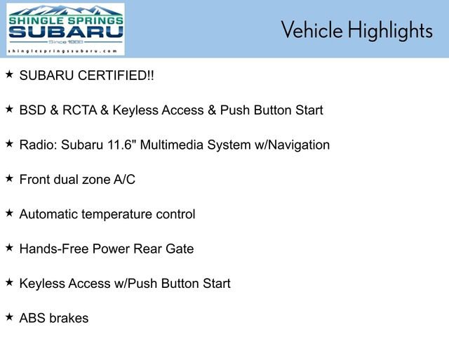 Certified 2025 Subaru Outback Premium image 43