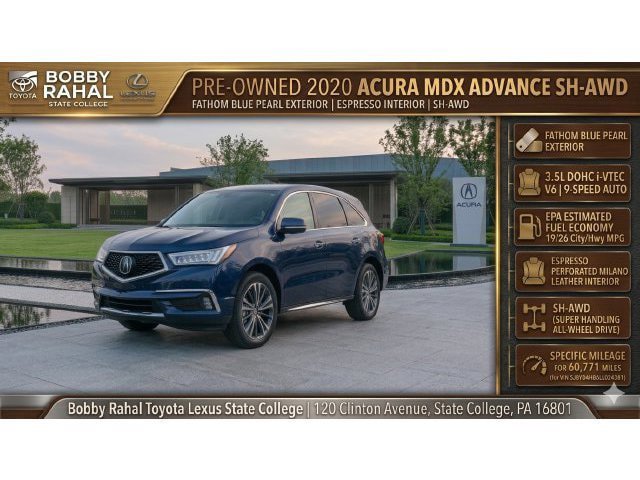 Used 2020 Acura MDX w/ Advance Package AWD/4WD image 2