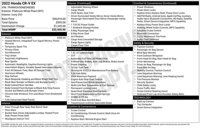 Used 2022 Honda CR-V EX image 23