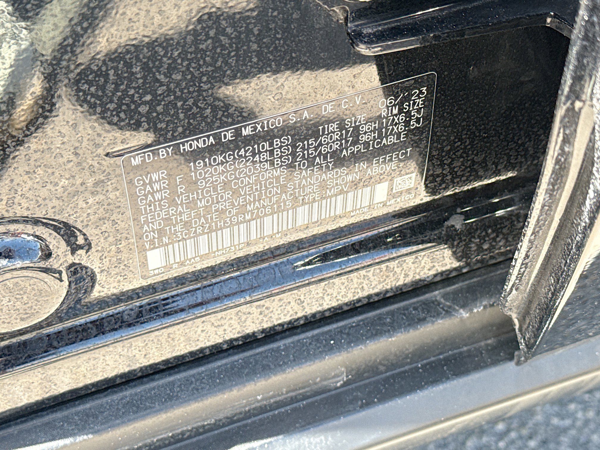 Certified 2024 Honda HR-V LX image 36