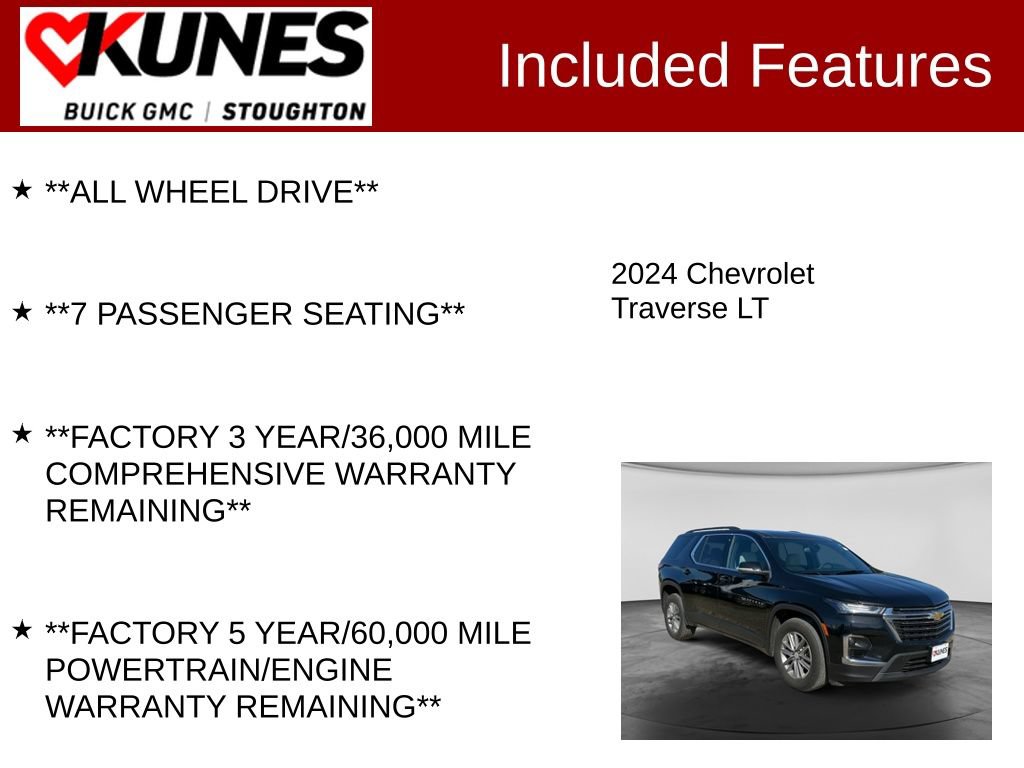 Used 2024 Chevrolet Traverse LT AWD/4WD image 3