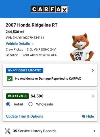 Used 2007 Honda Ridgeline RT