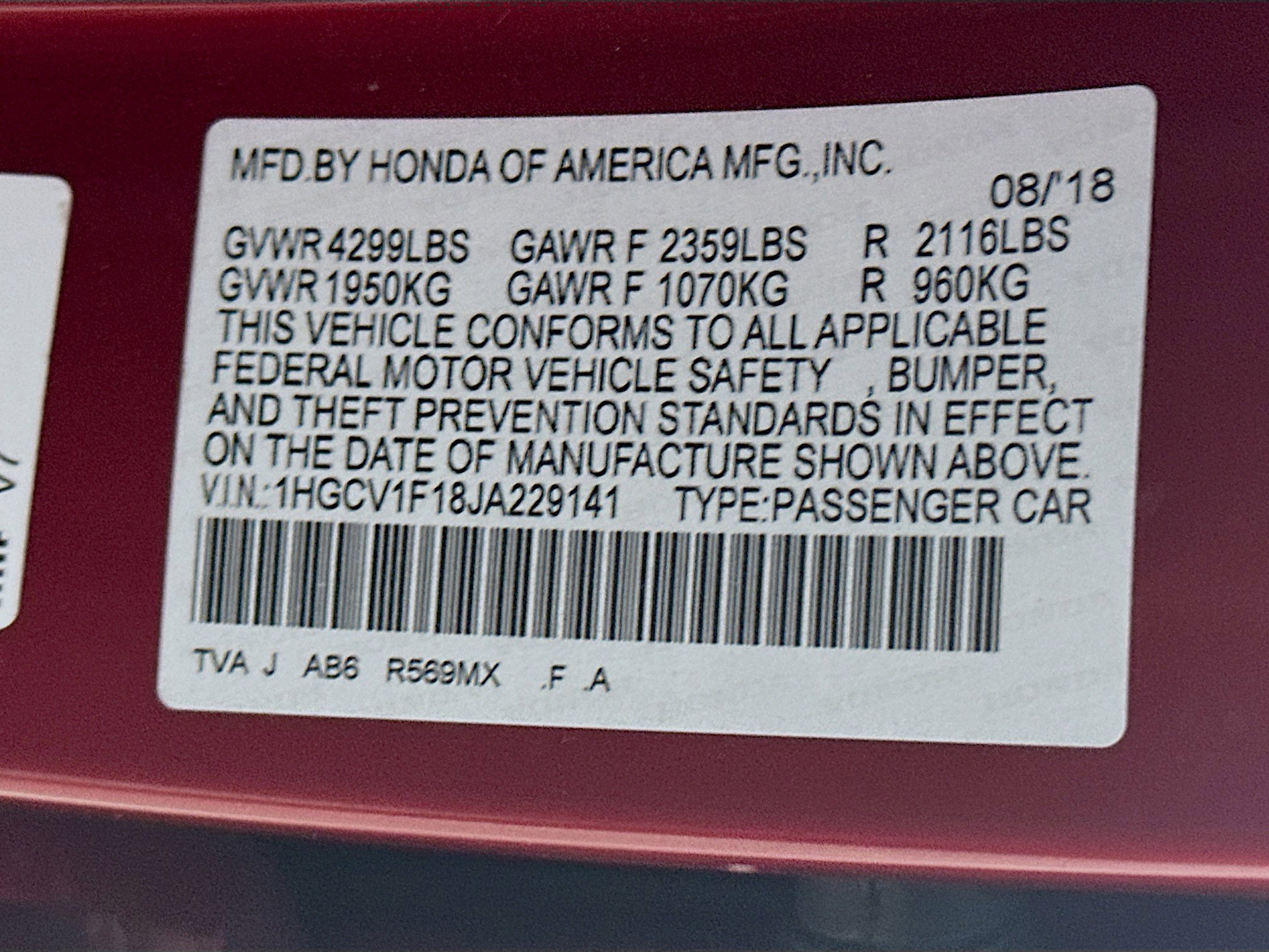 Used 2018 Honda Accord LX image 12