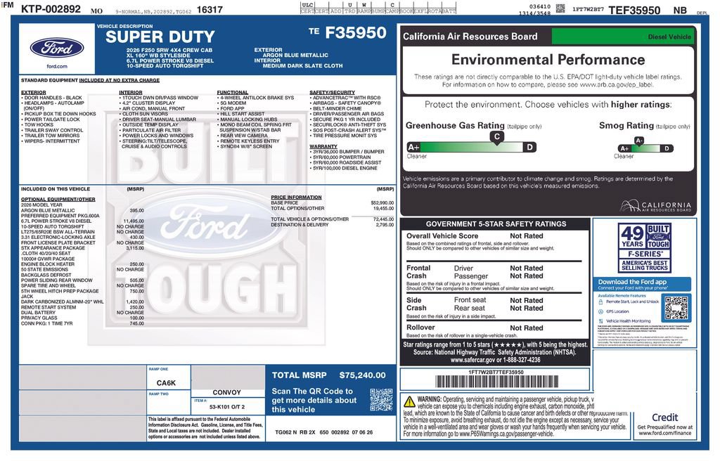 New 2026 Ford F250 XL w/ STX Appearance Package AWD/4WD image 28