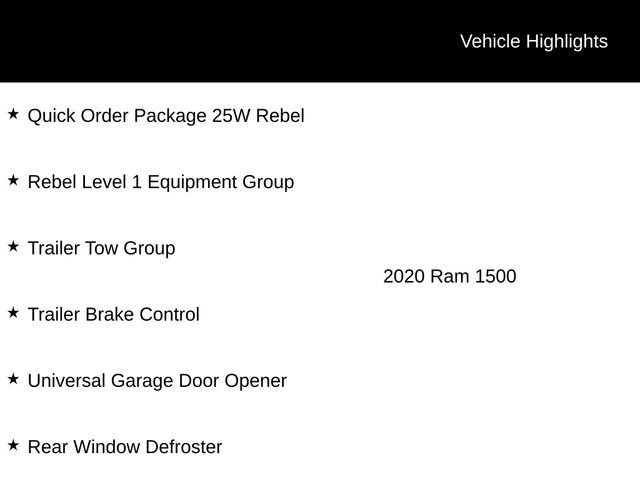 Used 2020 RAM 1500 Rebel w/ Rebel Level 1 Equipment Group image 12