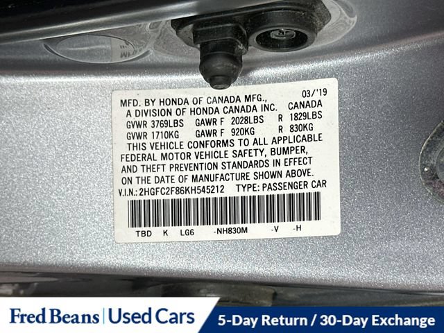 Used 2019 Honda Civic Sport image 35