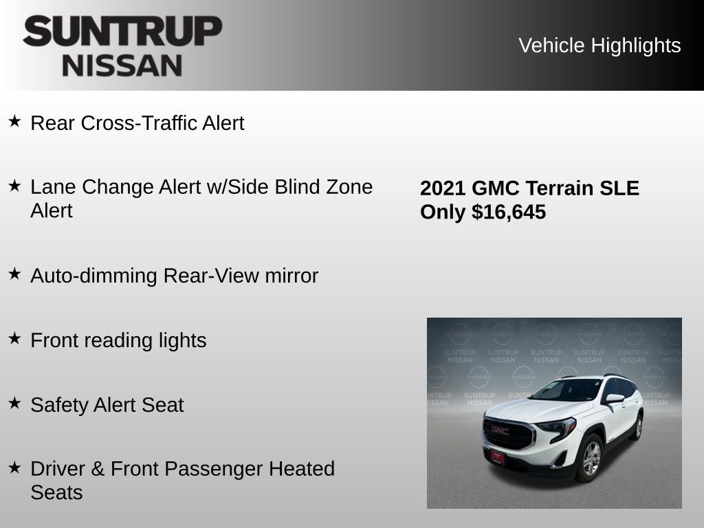 Used 2021 GMC Terrain SLE w/ Driver Convenience Package FWD image 23