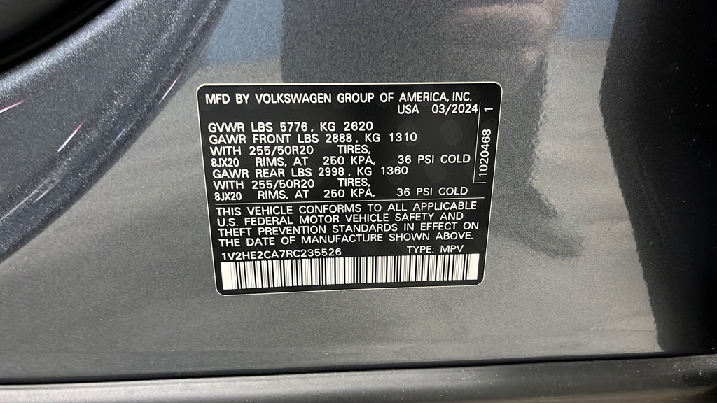 Used 2024 Volkswagen Atlas Cross Sport SE w/ Black Wheel Package AWD/4WD image 27