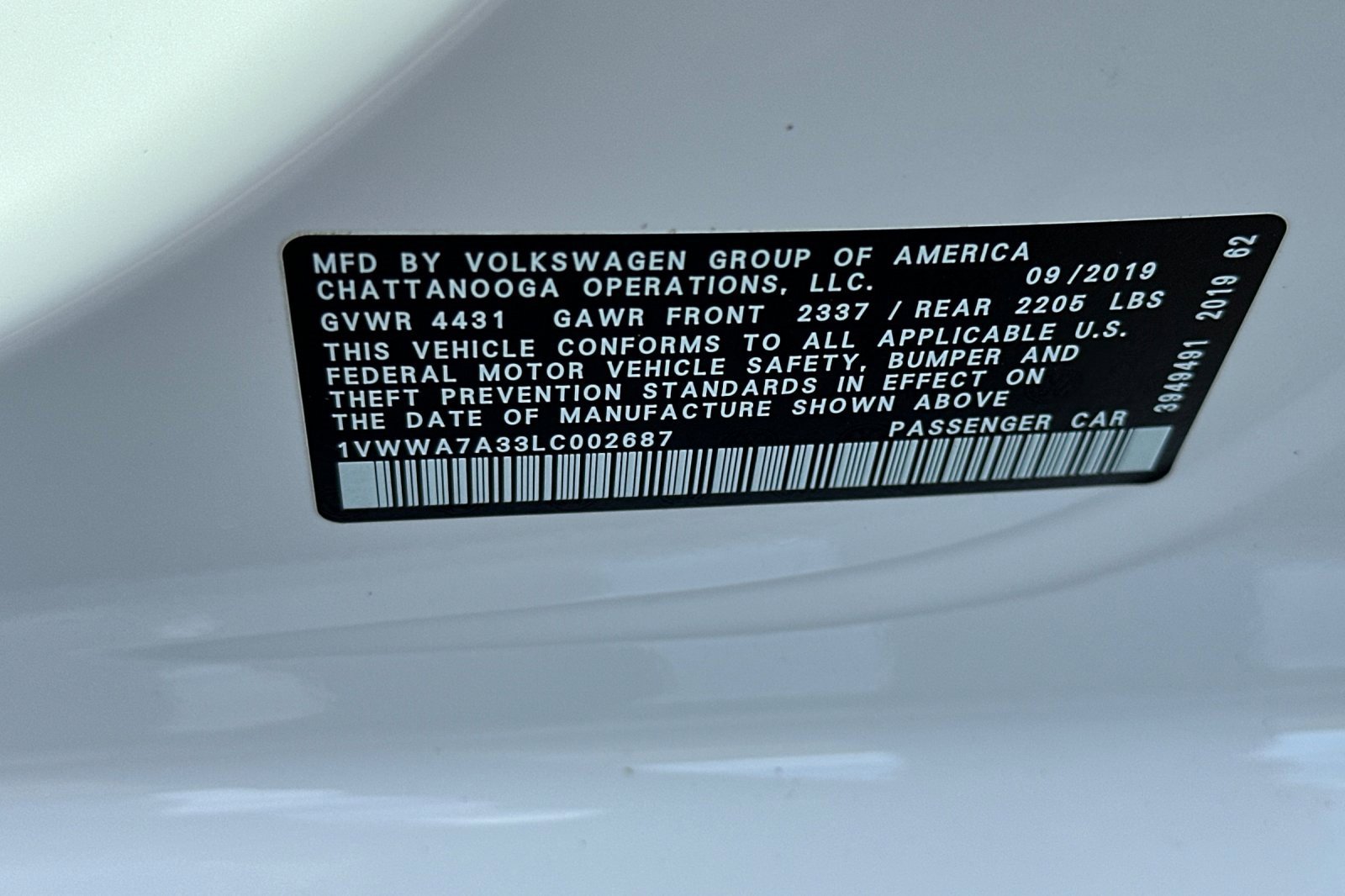 Used 2020 Volkswagen Passat 2.0T SE image 33