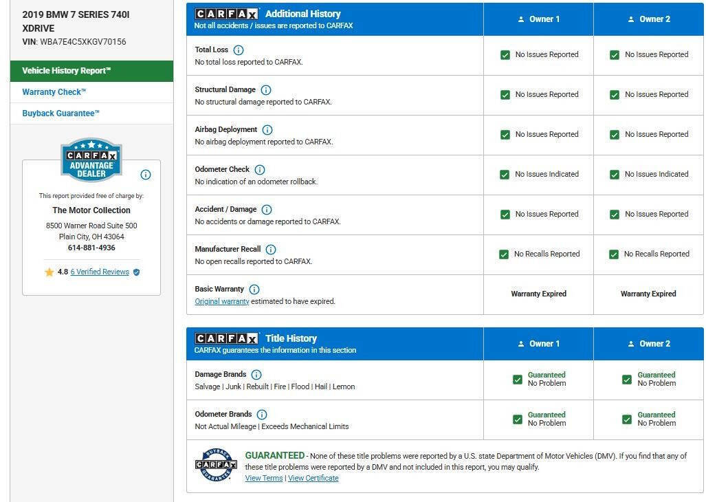 Used 2019 BMW 740i xDrive w/ Executive Package image 16