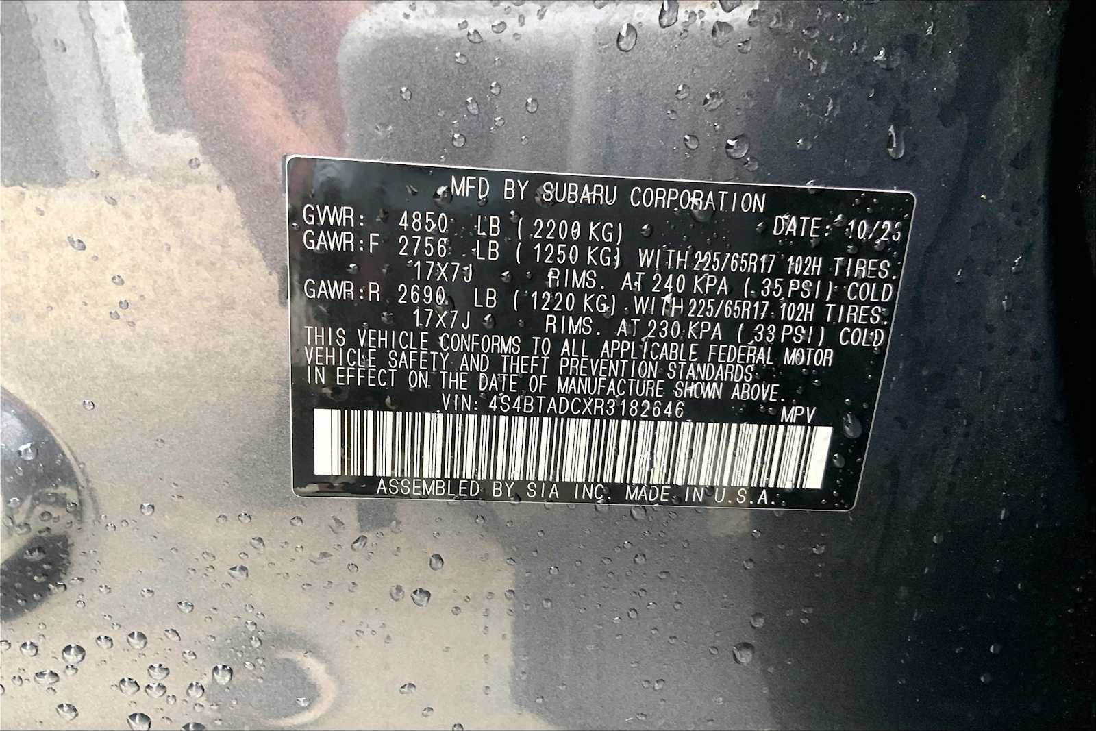 Certified 2024 Subaru Outback Premium AWD/4WD image 33