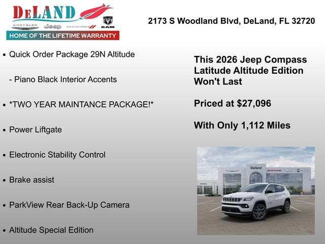 New 2026 Jeep Compass Latitude image 13