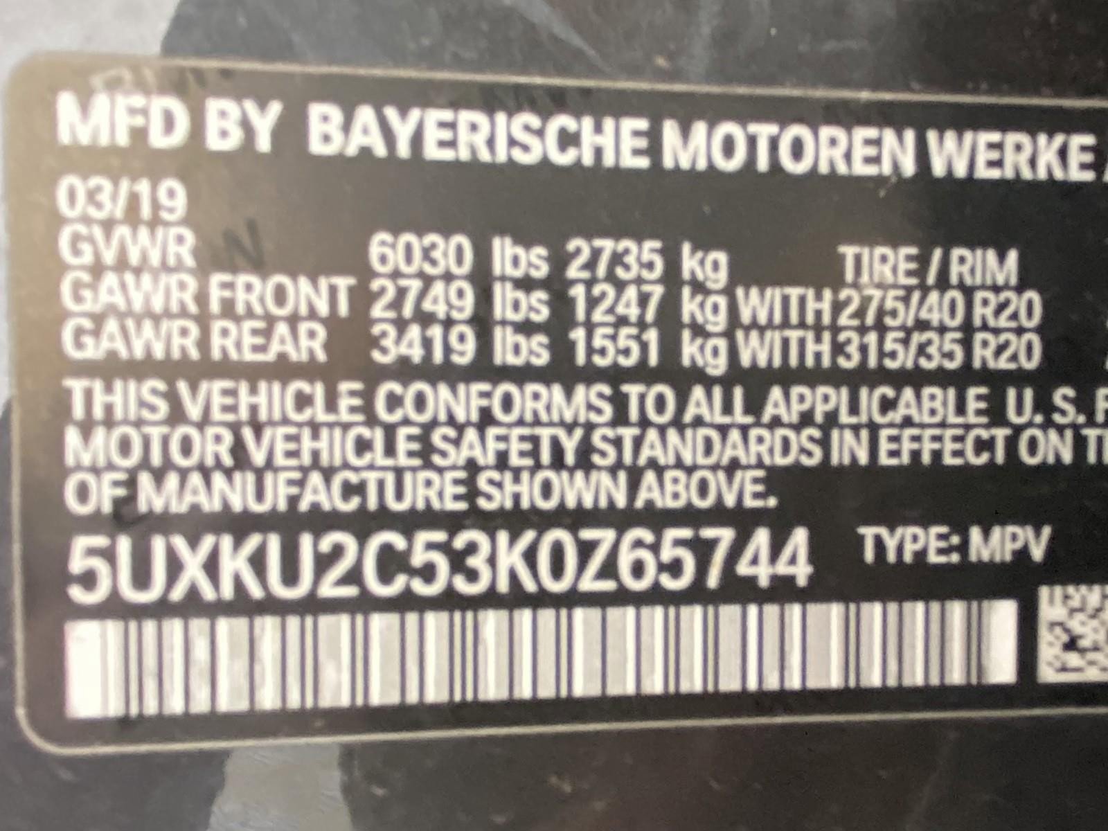Used 2019 BMW X6 xDrive35i w/ Premium Package image 28