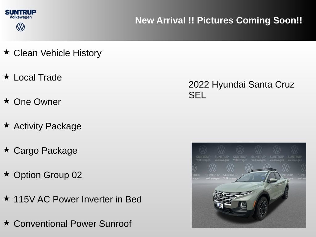 Used 2022 Hyundai Santa Cruz SEL w/ Activity Package image 6