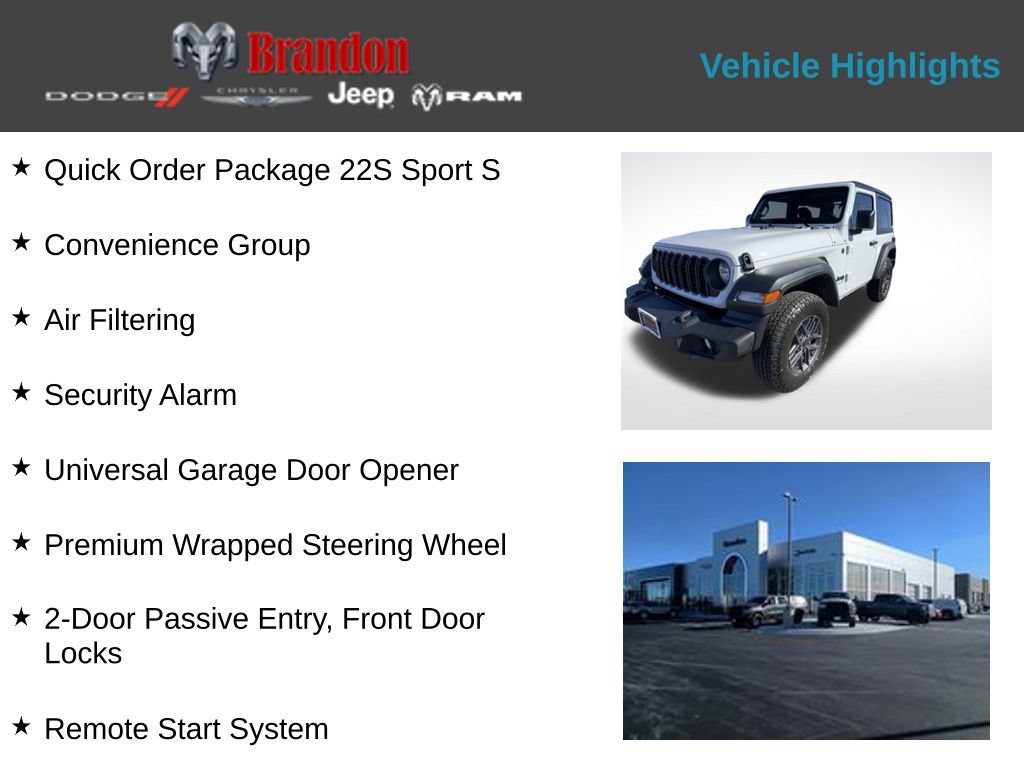 New 2026 Jeep Wrangler Sport AWD/4WD image 2