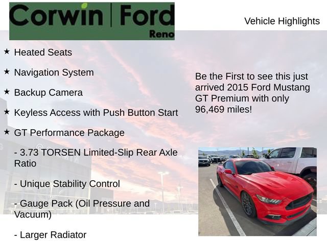 Used 2015 Ford Mustang GT Premium w/ GT Performance Package RWD image 4