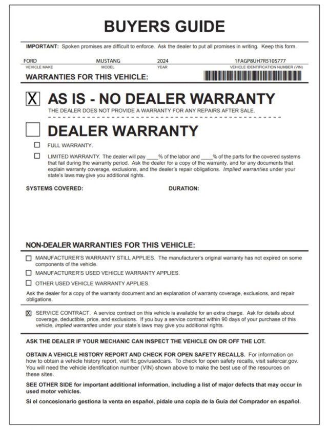 Used 2024 Ford Mustang Convertible image 33