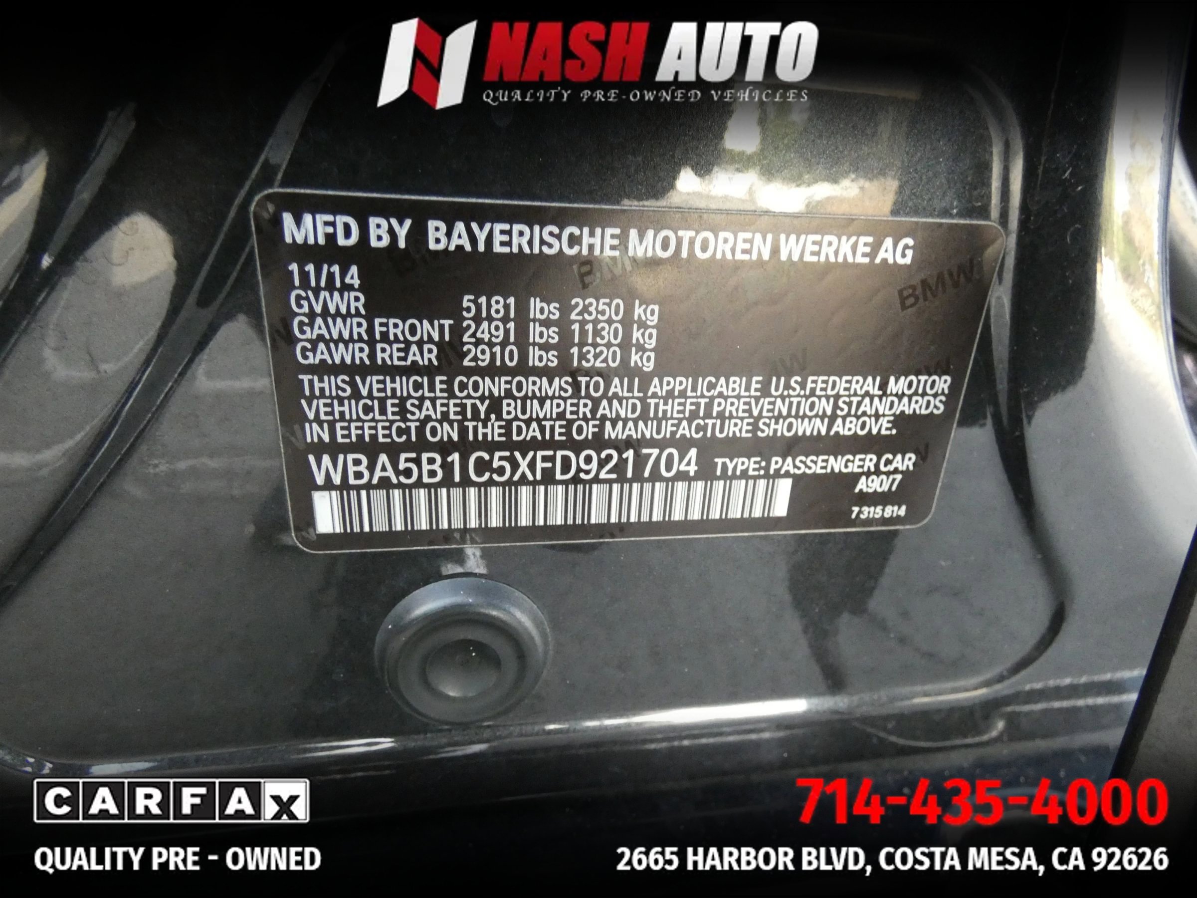 Used 2015 BMW 535i Sedan image 62