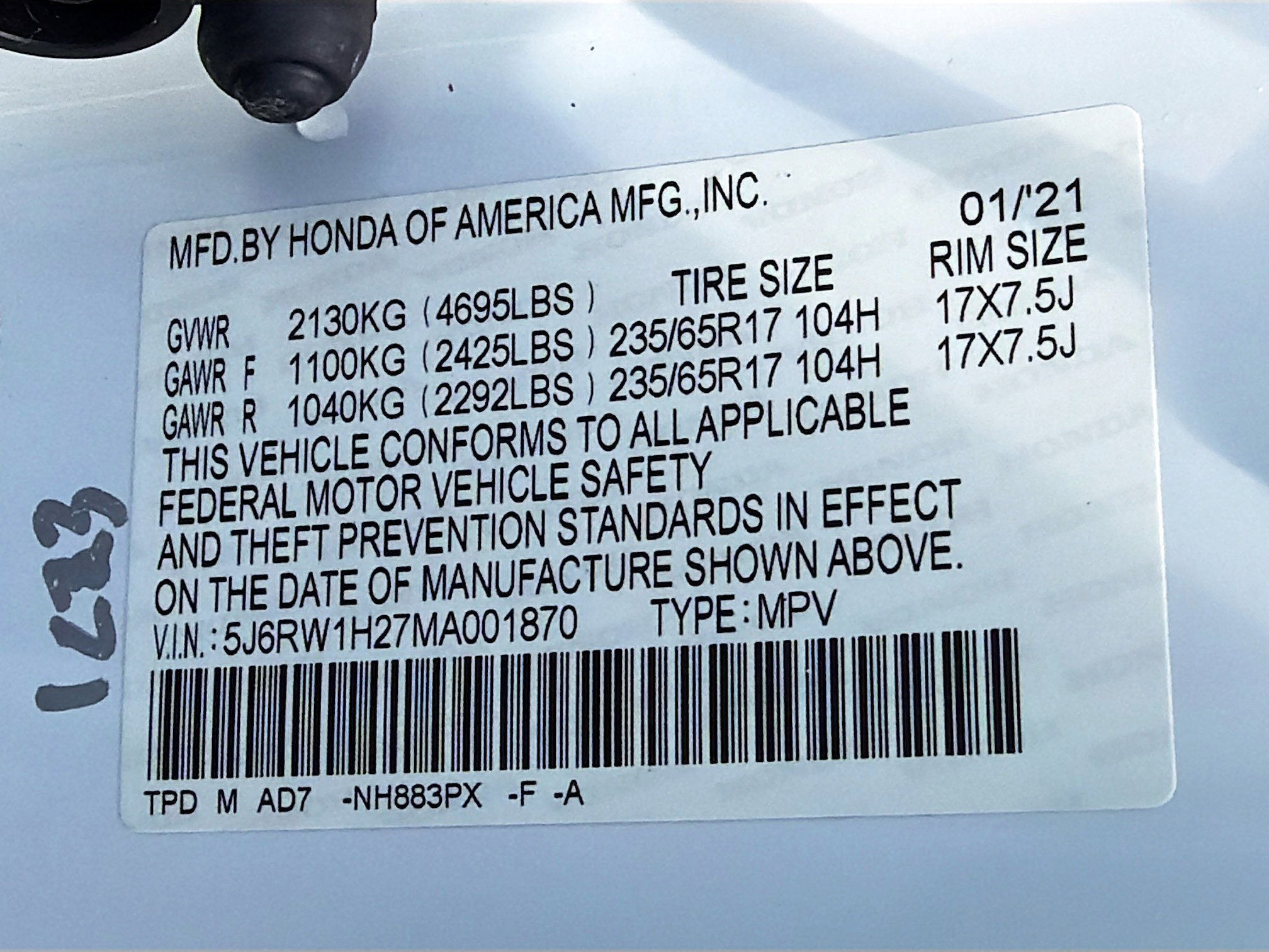 Used 2021 Honda CR-V LX image 40