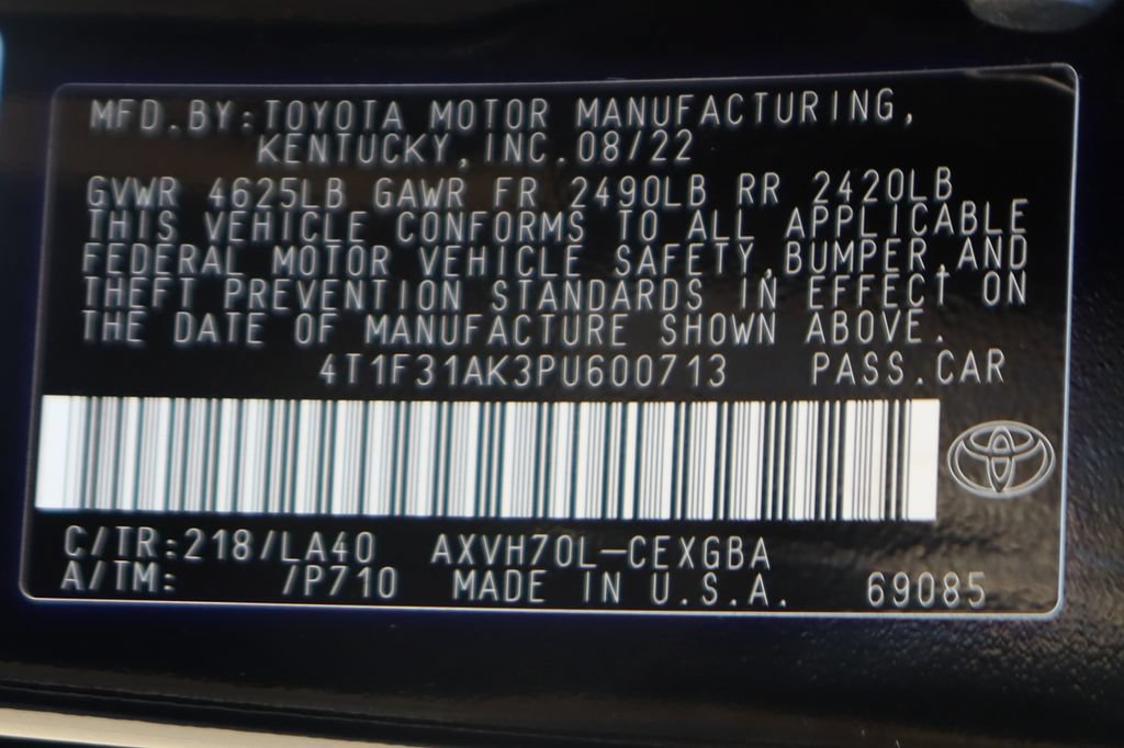 Used 2023 Toyota Camry XLE FWD image 47
