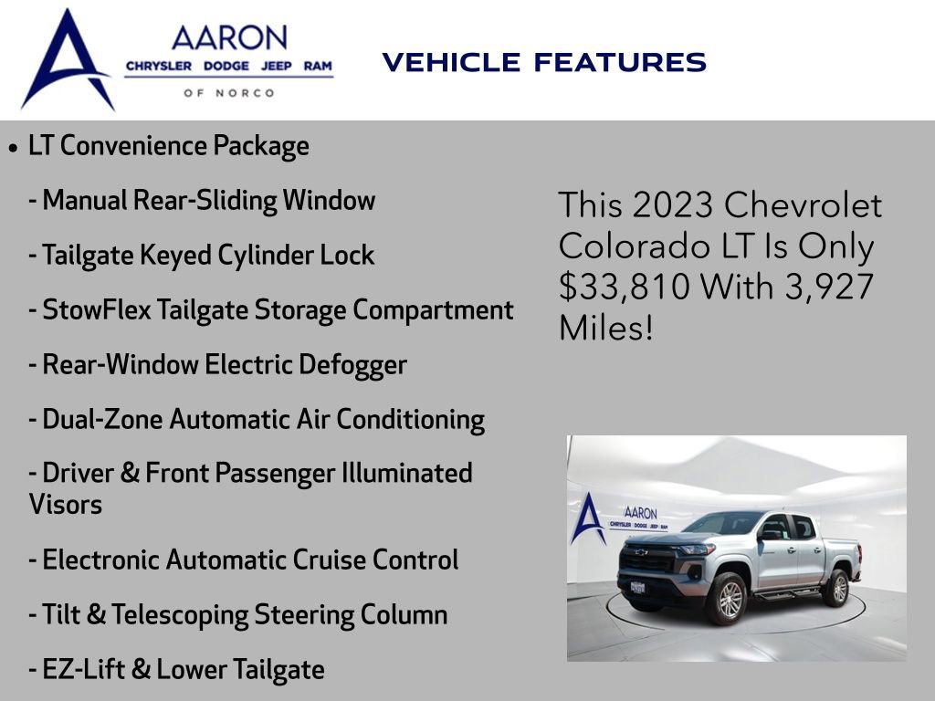 Used 2023 Chevrolet Colorado LT w/ LT Convenience Package II AWD/4WD image 9