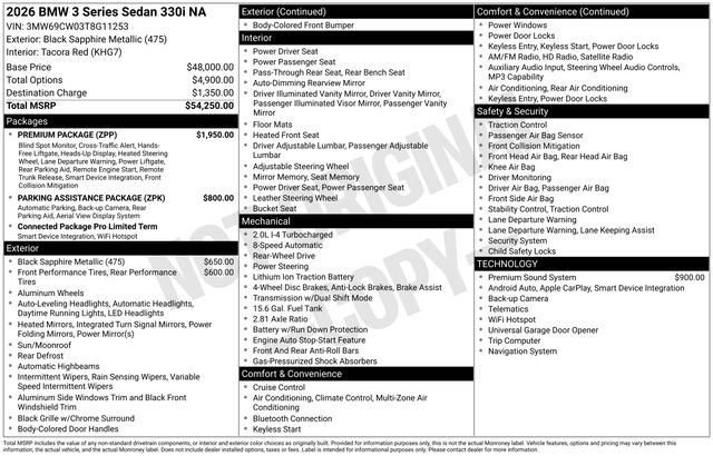 Certified 2026 BMW 330i Sedan w/ Premium Package RWD image 44