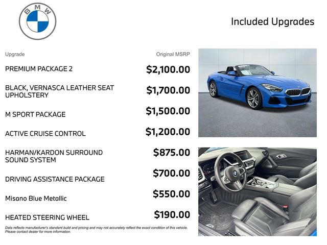 Certified 2022 BMW Z4 sDrive30i w/ Premium Package 2 image 3