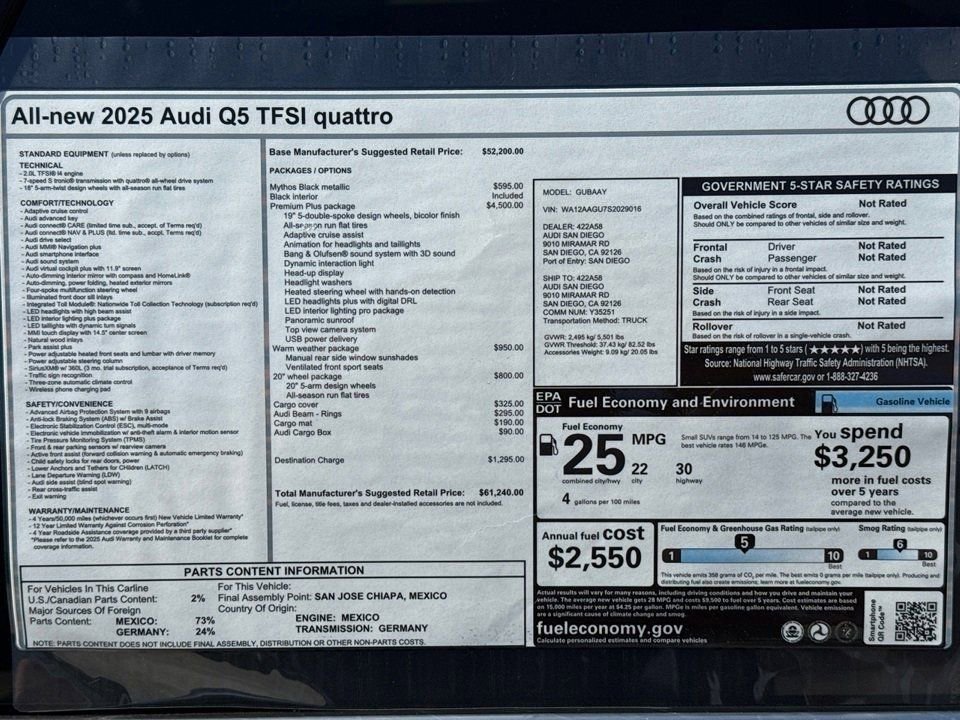 Certified 2025 Audi Q5 Premium w/ Premium Plus AWD/4WD image 21