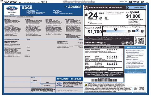 Used 2020 Ford Edge SEL FWD image 25
