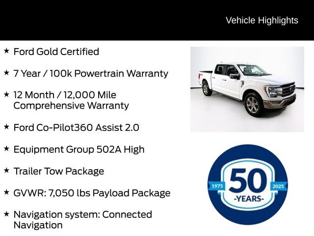 Certified 2023 Ford F150 Lariat w/ Equipment Group 502A High AWD/4WD image 6