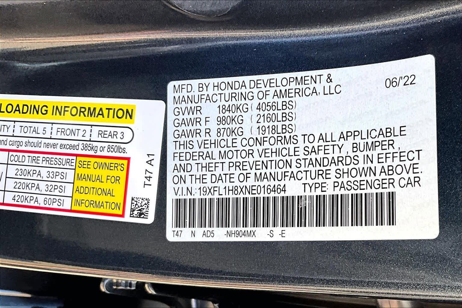 Used 2022 Honda Civic Sport Touring image 36