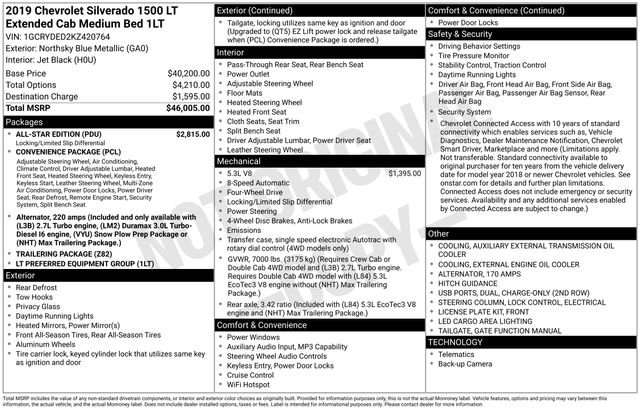 Certified 2019 Chevrolet Silverado 1500 LT w/ All-Star Edition image 31