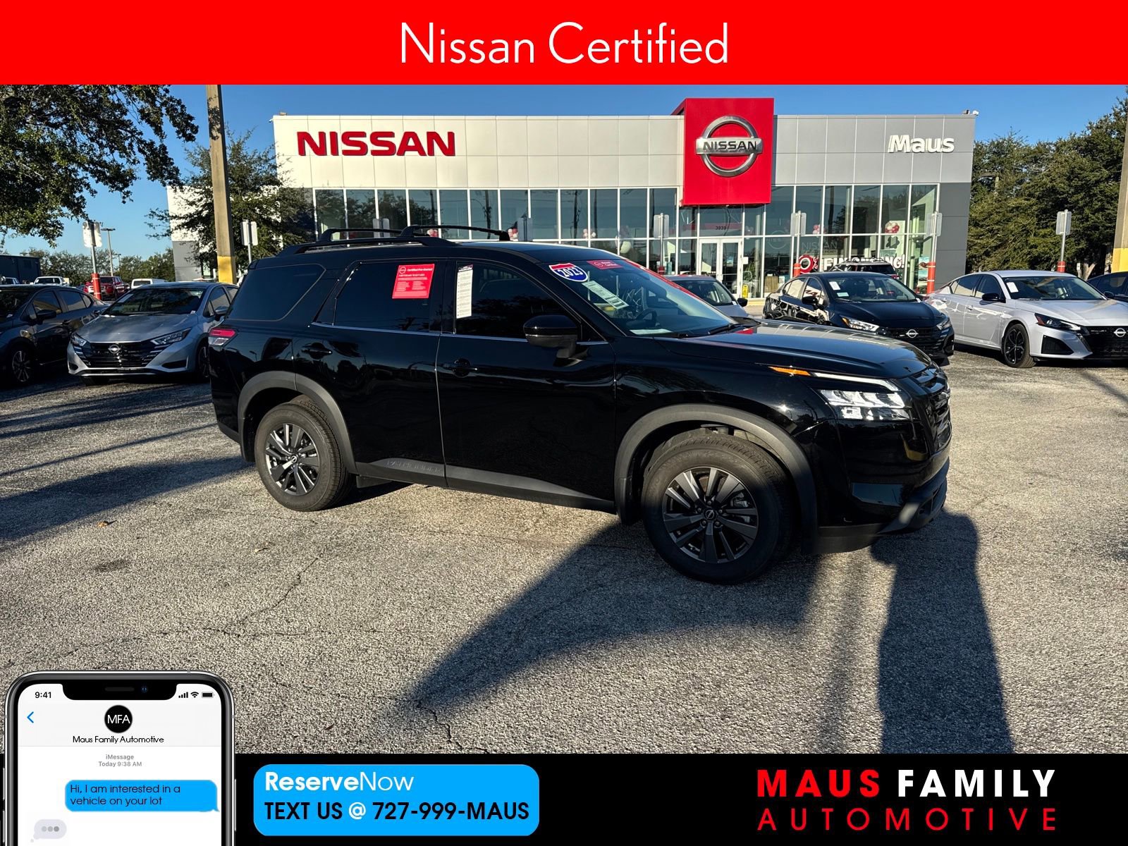 Certified 2023 Nissan Pathfinder SV w/ Black Appearance Package image 1