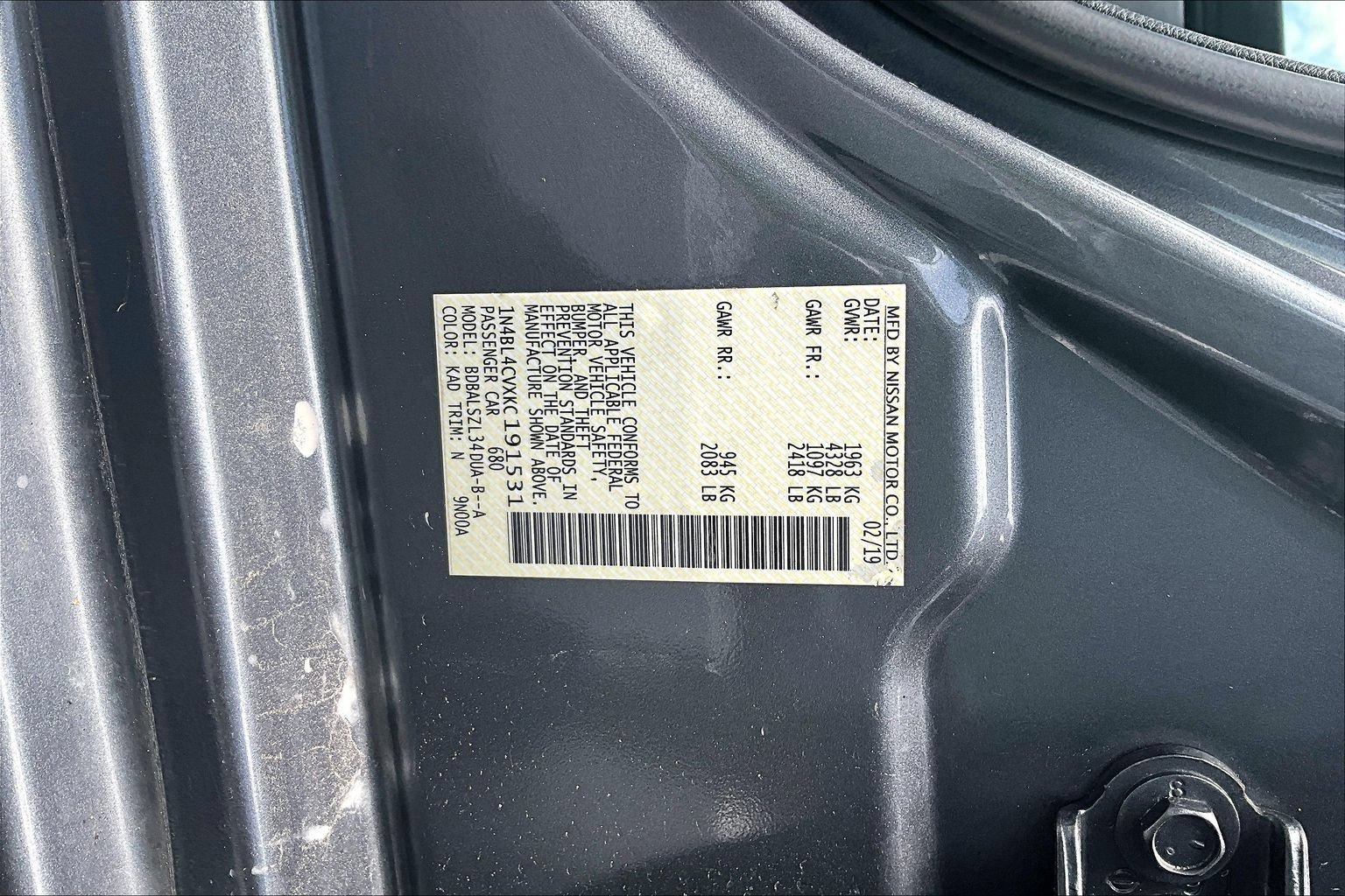 Used 2019 Nissan Altima 2.5 SR FWD image 18