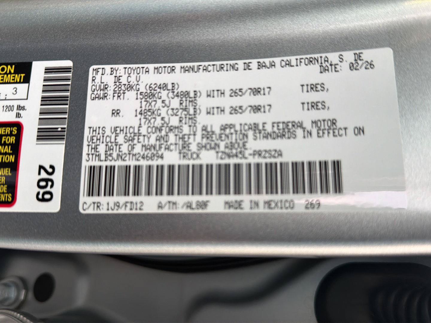 Certified 2026 Toyota Tacoma TRD Off-Road AWD/4WD image 41
